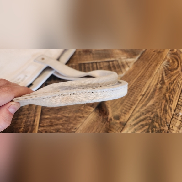 Kate Spade Canvas Tote Bag Cream and Gold - Picture 12 of 13